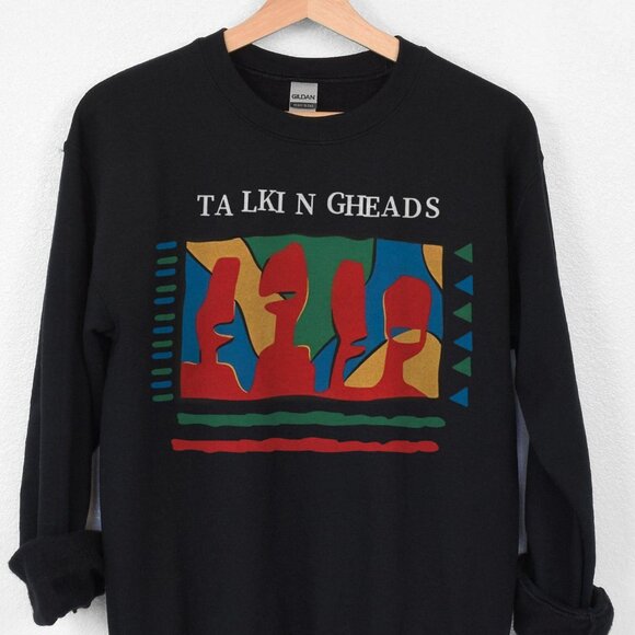 Vintage 90s Talking Heads Band Sweatshirt, Talking Heads crewneck sweater unisex - Picture 2 of 4